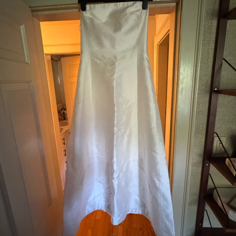 Ralph Lauren Silk Strapless White Dress